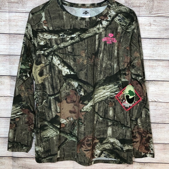 Mossy Oak Tops - Mossy Oak Break Up Infinity Camo Long‎ Sleeve Shirt